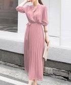 【アミュレット/Amulet】のウエストマークプリーツワンピース 人気、トレンドファッション・服の通販 founy(ファニー) ファッション Fashion レディースファッション Ladies' Fashion Online ワンピース Dress とろみ Thickness エレガント 上品 Elegant プリーツ Pleats リボン Ribbon thumbnail ピンク|ID: prp329100004467115 ipo3291000000032623801