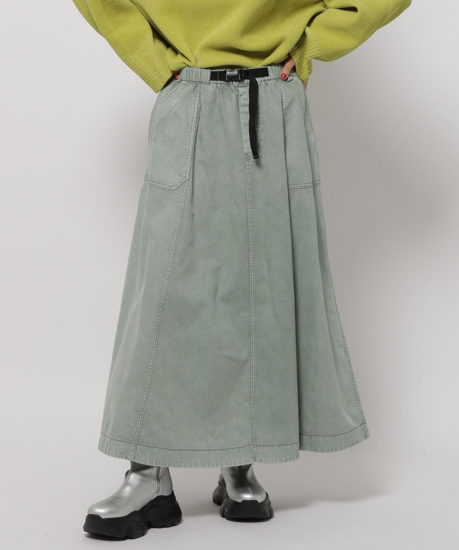 【ニコアンド/niko and】のベルトフレアスカート【新色入荷】 インテリア・キッズ・メンズ・レディースファッション・服の通販 founy(ファニー) 　ファッション　Fashion　レディースファッション　Fashion for Women　スカート　Skirts　Aライン・フレアスカート　A-Line & Flared Skirts　ベルト&ウエストマーク　Belts & Waist Accessories　おすすめ　Recommended / Our Picks　デニム　Denim, Jeans Material　ドレープ　Drape, Draping Fabric　フレア　Flare, Flared　ベーシック　Basic, Essential　レオパード　Leopard, Animal Print　ロング　Long, Long-Length　定番　Standard, Basic Item　ミント72|ID: prp329100004467160 ipo3291000000033623658