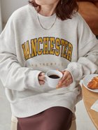 【ディスコート/Discoat】の【WEB限定】ヘヴィウェイトカレッジロゴビッグスウェット《新色追加!》 ライトベージュ|ID: prp329100004467529 ipo3291000000031998137