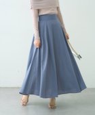 【ナチュラルクチュール/natural couture】の綿麻ハイウエストサーキュラースカート ブルー|ID: prp329100004467566 ipo3291000000031838873