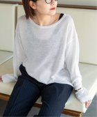 【スピック&スパン/Spick & Span】の《追加》手洗い可 / リネンコットンルーズプルオーバー 人気、トレンドファッション・服の通販 founy(ファニー) ファッション Fashion レディースファッション Fashion for Women トップス・カットソー Cut & Sew Tops カジュアルプルオーバー・ニットトップス Pullovers & Knit Tops / Casual Pullovers 再入荷 Restock / Back in Stock thumbnail ホワイト|ID: prp329100004467857 ipo3291000000032609317