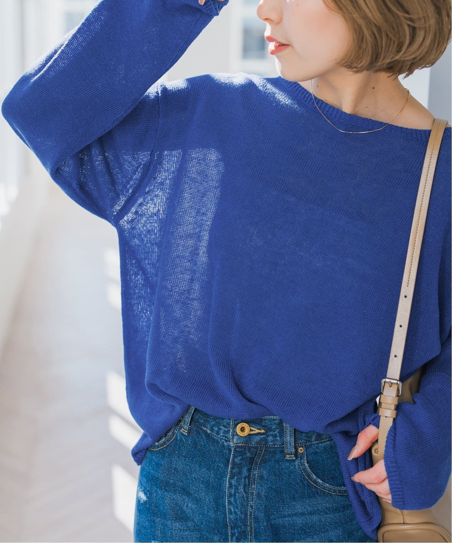 【スピック&スパン/Spick & Span】の《追加》手洗い可 / リネンコットンルーズプルオーバー インテリア・キッズ・メンズ・レディースファッション・服の通販 founy(ファニー) 　ファッション　Fashion　レディースファッション　Fashion for Women　トップス・カットソー　Cut & Sew Tops　カジュアルプルオーバー・ニットトップス　Pullovers & Knit Tops / Casual Pullovers　再入荷　Restock / Back in Stock　ブルー|ID: prp329100004467857 ipo3291000000032609321