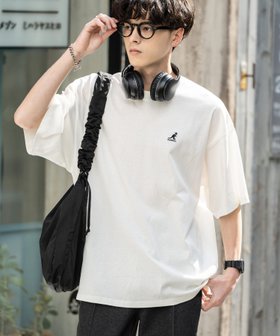 【ロッキーモンロー/Rocky Monroe】のKANGOL 別注コラボ ワンポイント刺繍半袖Tシャツ 人気、トレンドファッション・服の通販 founy(ファニー) ファッション Fashion レディースファッション WOMEN トップス・カットソー Tops/Tshirt シャツ/ブラウス Shirts/Blouses ロング / Tシャツ T-Shirts アウトドア Outdoor コラボ Collaboration スラックス Slacks デニム Denim トレンド Trend 人気 Popularity パターン Pattern ベーシック Basic 別注 Special Order 半袖 Short Sleeve メンズ Mens 無地 Plain Color リラックス Relax ロング Long ワイド Wide ワンポイント One Point おすすめ Recommend エレガント 上品 Elegant |ID:prp329100004468068