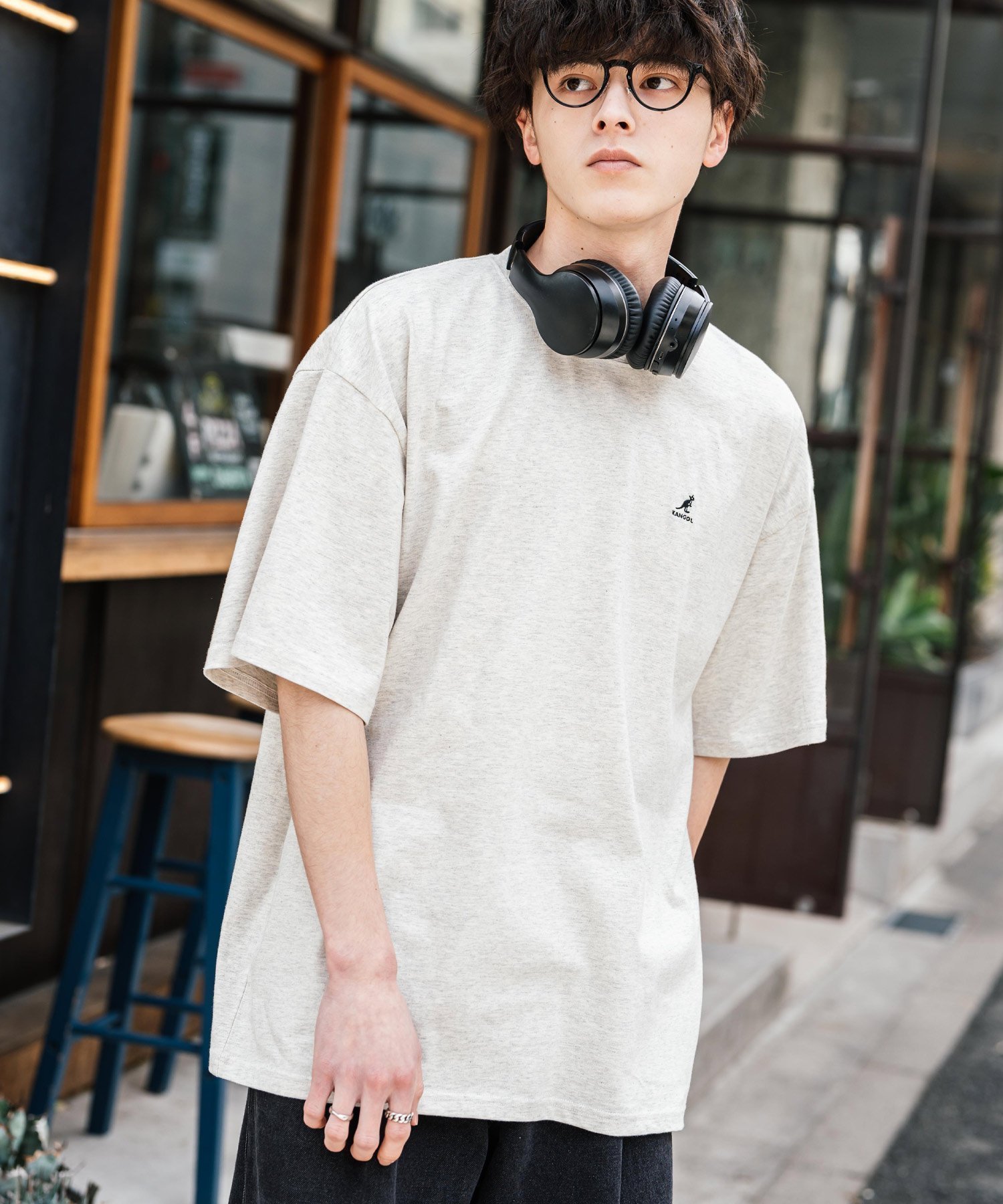【ロッキーモンロー/Rocky Monroe】のKANGOL 別注コラボ ワンポイント刺繍半袖Tシャツ インテリア・キッズ・メンズ・レディースファッション・服の通販 founy(ファニー) 　ファッション　Fashion　レディースファッション　WOMEN　トップス・カットソー　Tops/Tshirt　シャツ/ブラウス　Shirts/Blouses　ロング / Tシャツ　T-Shirts　アウトドア　Outdoor　コラボ　Collaboration　スラックス　Slacks　デニム　Denim　トレンド　Trend　人気　Popularity　パターン　Pattern　ベーシック　Basic　別注　Special Order　半袖　Short Sleeve　メンズ　Mens　無地　Plain Color　リラックス　Relax　ロング　Long　ワイド　Wide　ワンポイント　One Point　おすすめ　Recommend　エレガント 上品　Elegant　オートミール|ID: prp329100004468068 ipo3291000000031998256