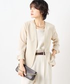 【ノーリーズ/NOLLEY'S】の《セットアップ対応》ウォッシャブルドライトロピカルVネックジャケット 人気、トレンドファッション・服の通販 founy(ファニー) ファッション Fashion レディースファッション Fashion for Women アウター Coat / Outerwear Collection レディースジャケット・軽アウター Jackets 2025年 2025 2025春夏・S/S Spring/Summer 2025 SS25 おすすめ Recommended / Our Picks ジャケット Jacket, Outerwear セットアップ Set-Up, Coordinated Outfit ダブル Double, Double-Breasted ワイド Wide, Wide Fit 夏 Summer ビジネス 仕事 通勤 Business / Work / Commuting thumbnail ベージュ|ID: prp329100004468334 ipo3291000000032739754