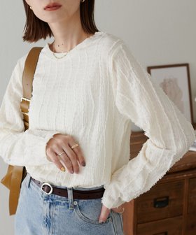 【ディスコート/Discoat】の【新色追加!/WEB限定】ジャガードロンT 人気、トレンドファッション・服の通販 founy(ファニー) ファッション Fashion レディースファッション Fashion for Women トップス・カットソー Cut & Sew Tops ロングTシャツ・Tシャツ Longline T-Shirts & Tees |ID:prp329100004468500