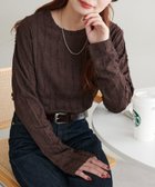 【ディスコート/Discoat】の【新色追加!/WEB限定】ジャガードロンT 人気、トレンドファッション・服の通販 founy(ファニー) ファッション Fashion レディースファッション Fashion for Women トップス・カットソー Cut & Sew Tops ロングTシャツ・Tシャツ Longline T-Shirts & Tees thumbnail ブラウン|ID: prp329100004468500 ipo3291000000033599689