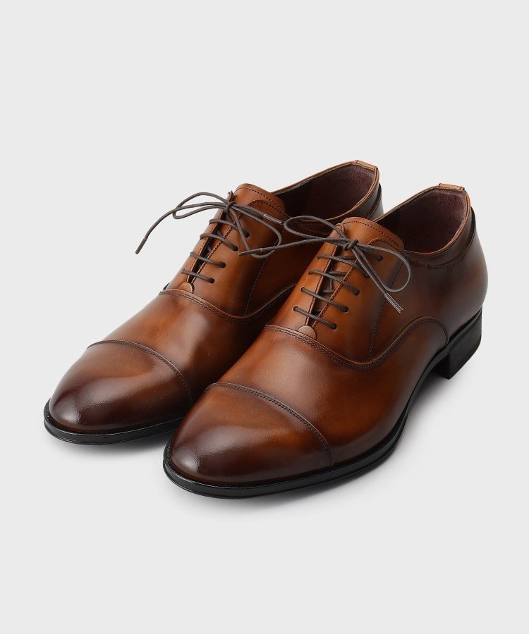【タケオキクチ/TAKEO KIKUCHI / MEN】の【Made in JAPAN】ストレートチップ ドレスシューズ インテリア・キッズ・メンズ・レディースファッション・服の通販 founy(ファニー) 　ファッション　Fashion　メンズファッション　MEN　シューズ・靴　Shoes/Men　イタリア　Italy　ガラス　Glass　クッション　Cushion　グラデーション　Gradation　コーティング　Coating　軽量　Lightweight　シューズ　Shoes　ストレート　Straight　スニーカー　Sneakers　ドレス　Dress　フィット　Fit　日本製　Made In Japan　ギフト プレゼント　Gift Present　ビジネス 仕事 通勤　Business　ブラウン|ID: prp329100004468641 ipo3291000000031995511