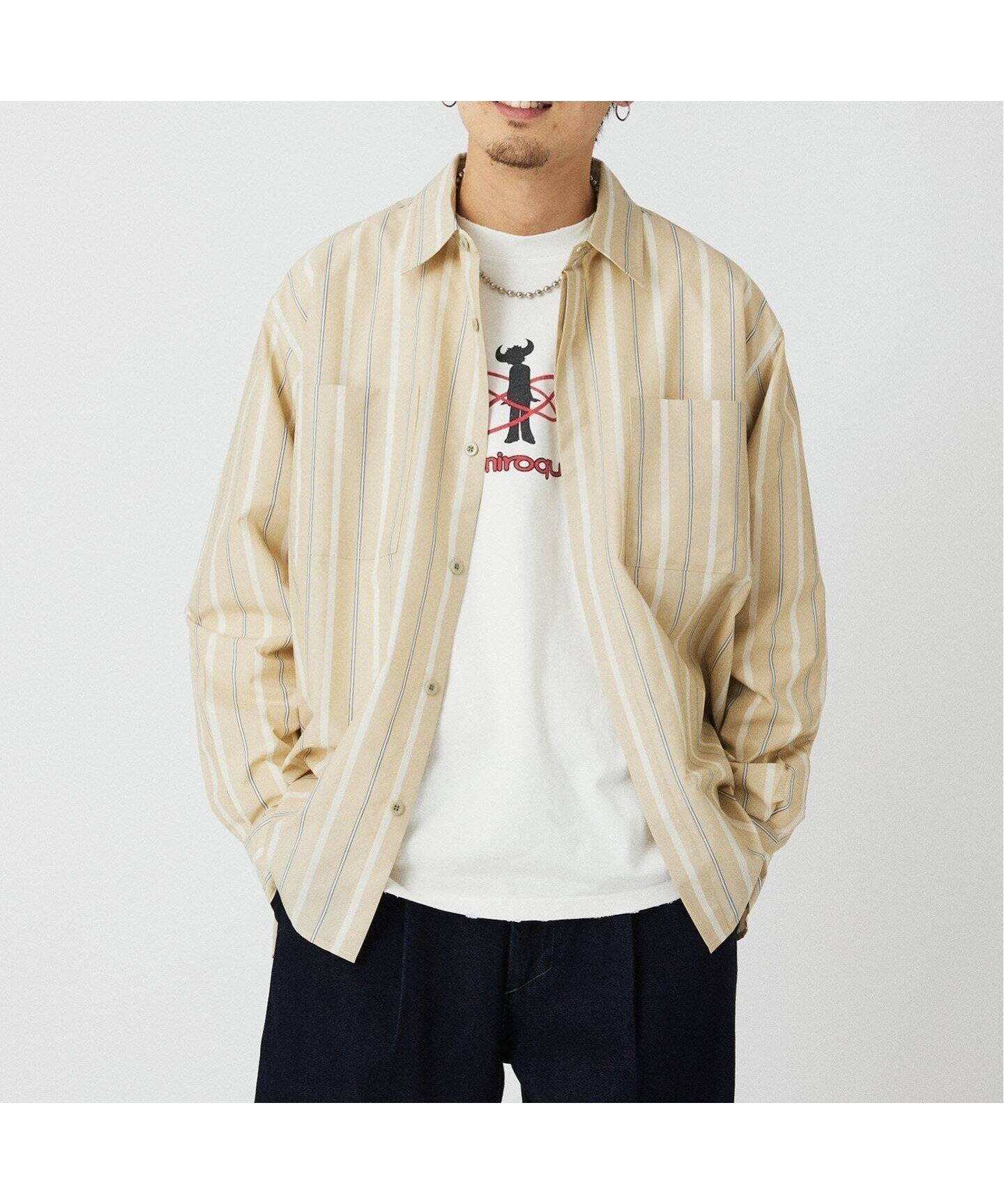 【ジャーナルスタンダード レリューム/JOURNAL STANDARD relume / MEN】のUNIFORM ユーティリティー レギュラーカラーシャツ インテリア・キッズ・メンズ・レディースファッション・服の通販 founy(ファニー) 　ファッション　Fashion　メンズファッション　MEN　ストライプ　Stripe　チェック　Check　トレンド　Trend　フロント　Front　ブロード　Broad　ポケット　Pocket　ミリタリー　Military　リラックス　Relax　無地　Plain Color　オレンジ B|ID: prp329100004468682 ipo3291000000031363041