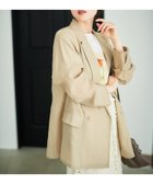 【ルクールブラン/le.coeur blanc】の《夏の冷房対策にも◎》リネンライクテーラードジャケット ベージュ|ID: prp329100004468804 ipo3291000000031841392