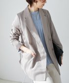 【ルクールブラン/le.coeur blanc】の《夏の冷房対策にも◎》リネンライクテーラードジャケット グレージュ|ID: prp329100004468804 ipo3291000000031841395