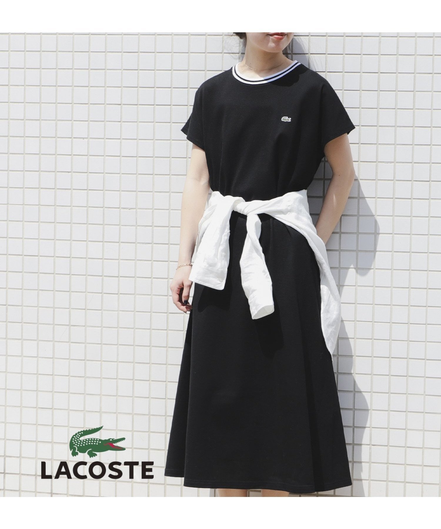 【ビーミングライフストアバイビームス/B:MING LIFE STORE by BEAMS】の【別注】LACOSTE / カノコ クルーネック ワンピース(S~M) 25SS きれいめ スポーツミックス 旅行 お出かけ 体型カバー リラックス 人気、トレンドファッション・服の通販 founy(ファニー) 　ファッション　Fashion　レディースファッション　Ladies' Fashion Online　ワンピース　Dress　スポーツウェア　Sportswear　スポーツ ワンピース　Sports One Piece　鹿の子　Pique　スポーツ　Sports　トレンド　Trend　ドレープ　Drape　フレア　Flare　別注　Special Order　ミックス　Mix　リラックス　Relax　おすすめ　Recommend　夏　Summer　旅行　Travel　2025年　2025　2025春夏・S/S　Ss,Spring/Summer,2025　 other-1|ID: prp329100004469902 ipo3291000000032353915