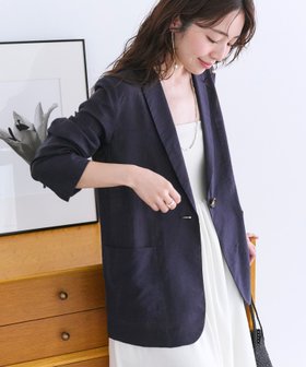 【ラブティックボンボン/La boutique BonBon】のレーヨンリネンシアースラブジャケット 人気、トレンドファッション・服の通販 founy(ファニー) ファッション Fashion レディースファッション Ladies' Fashion Online アウター Coat Outerwear ジャケット Jackets おすすめ Recommend コンパクト Compact ジャケット Jacket トレンド Trend マキシ Maxi マニッシュ Mannish ロング Long |ID:prp329100004470211