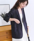 【ラブティックボンボン/La boutique BonBon】のレーヨンリネンシアースラブジャケット 人気、トレンドファッション・服の通販 founy(ファニー) ファッション Fashion レディースファッション Ladies' Fashion Online アウター Coat Outerwear ジャケット Jackets おすすめ Recommend コンパクト Compact ジャケット Jacket トレンド Trend マキシ Maxi マニッシュ Mannish ロング Long thumbnail ネイビー|ID: prp329100004470211 ipo3291000000032661015