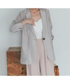 【ラブティックボンボン/La boutique BonBon】のレーヨンリネンシアースラブジャケット 人気、トレンドファッション・服の通販 founy(ファニー) ファッション Fashion レディースファッション Ladies' Fashion Online アウター Coat Outerwear ジャケット Jackets おすすめ Recommend コンパクト Compact ジャケット Jacket トレンド Trend マキシ Maxi マニッシュ Mannish ロング Long thumbnail グレージュ|ID: prp329100004470211 ipo3291000000032661020