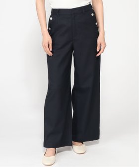 【クロコダイル/CROCODILE】のワイドシルエット マリン パンツ 人気、トレンドファッション・服の通販 founy(ファニー) ファッション Fashion レディースファッション WOMEN パンツ Pants ポケット Pocket ロング Long ワイド Wide |ID:prp329100004470246