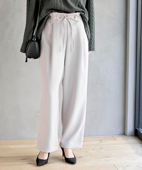 【アールピーエス/rps】のハイウエストハトメタックパンツ 人気、トレンドファッション・服の通販 founy(ファニー) ファッション Fashion レディースファッション WOMEN パンツ Pants とろみ Thickness スラックス Slacks セレモニー Ceremony リボン Ribbon 再入荷 Restock/Back In Stock/Re Arrival |ID:prp329100004470362