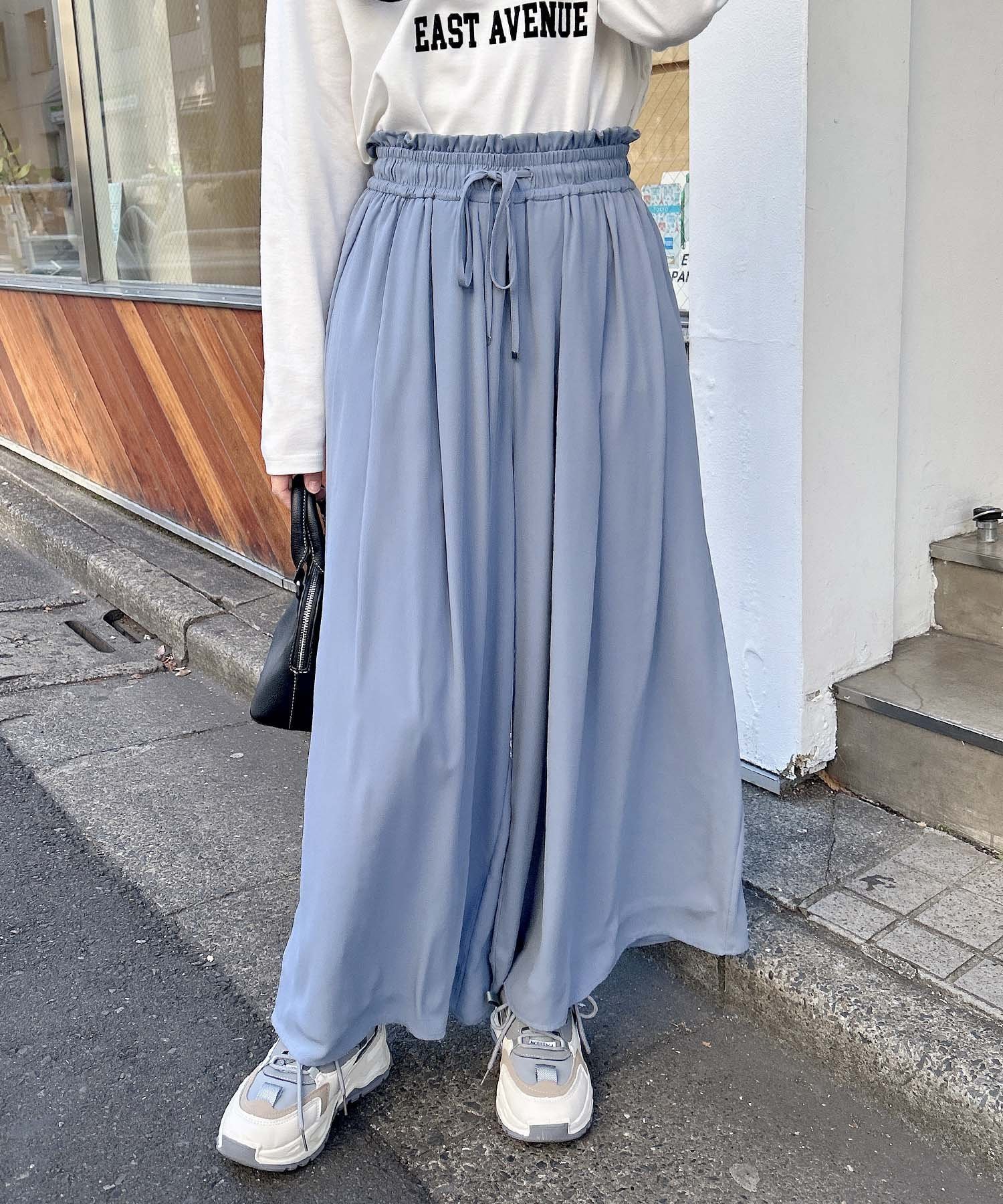 【イング/INGNI】のINGNI/JZイージースカンツ インテリア・キッズ・メンズ・レディースファッション・服の通販 founy(ファニー) 　ファッション　Fashion　レディースファッション　WOMEN　ギャザー　Gather　ジョーゼット　Georgette　スカンツ　Skantz　スマホ　Smartphone　ドレープ　Drape　フィット　Fit　フェミニン　Feminine　ベーシック　Basic　エレガント 上品　Elegant　ブルー|ID: prp329100004470532 ipo3291000000031994375