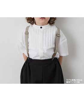 【リジェール/riziere / KIDS】のノーアイロンバンドカラーピンタック半袖比翼シャツ(ボタン取り外し対応) 人気、トレンドファッション・服の通販 founy(ファニー) ファッション Fashion キッズファッション KIDS Children’s Clothing ドレス Dress エレガント 上品 Elegant 人気 Popularity 半袖 Short Sleeve |ID:prp329100004470988