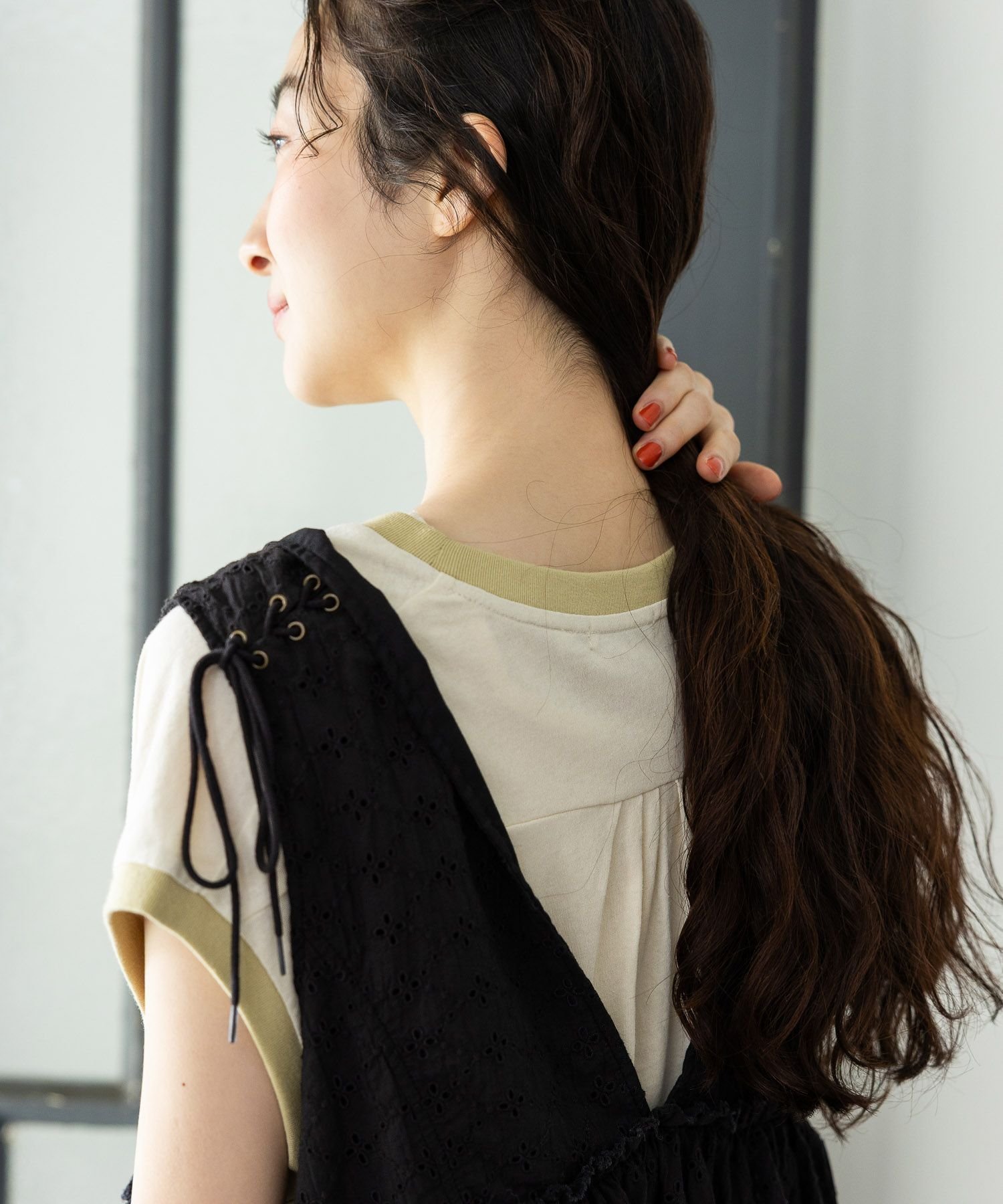 【ニコアンド/niko and】の2WAYガーリーベスト インテリア・キッズ・メンズ・レディースファッション・服の通販 founy(ファニー) 　ファッション　Fashion　レディースファッション　Ladies' Fashion Online　アウター　Coat Outerwear　トップス・カットソー　Tops/Tshirt　ベスト/ジレ　Gilets/Vests　おすすめ　Recommend　カットソー　Cut And Sew　ジップ　Zip　トレンド　Trend　バレエ　Ballet　フレア　Flare　ベスト　Vest　リボン　Ribbon　レース　Race　春　Spring　ブラックレース19|ID: prp329100004471019 ipo3291000000032490011