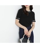 【プロポーション ボディドレッシング/PROPORTION BODY DRESSING】のリボンポイントニット 人気、トレンドファッション・服の通販 founy(ファニー) ファッション Fashion レディースファッション WOMEN トップス・カットソー Tops/Tshirt ニット Knit Tops トレンド Trend ベーシック Basic リボン Ribbon 半袖 Short Sleeve thumbnail ブラック×ホワイト|ID: prp329100004471115 ipo3291000000031765086