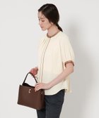 【ユナイテッドアローズ/UNITED ARROWS】のバイカラーパイピング ショートスリーブ ブラウス NATURAL|ID: prp329100004471136 ipo3291000000031995673
