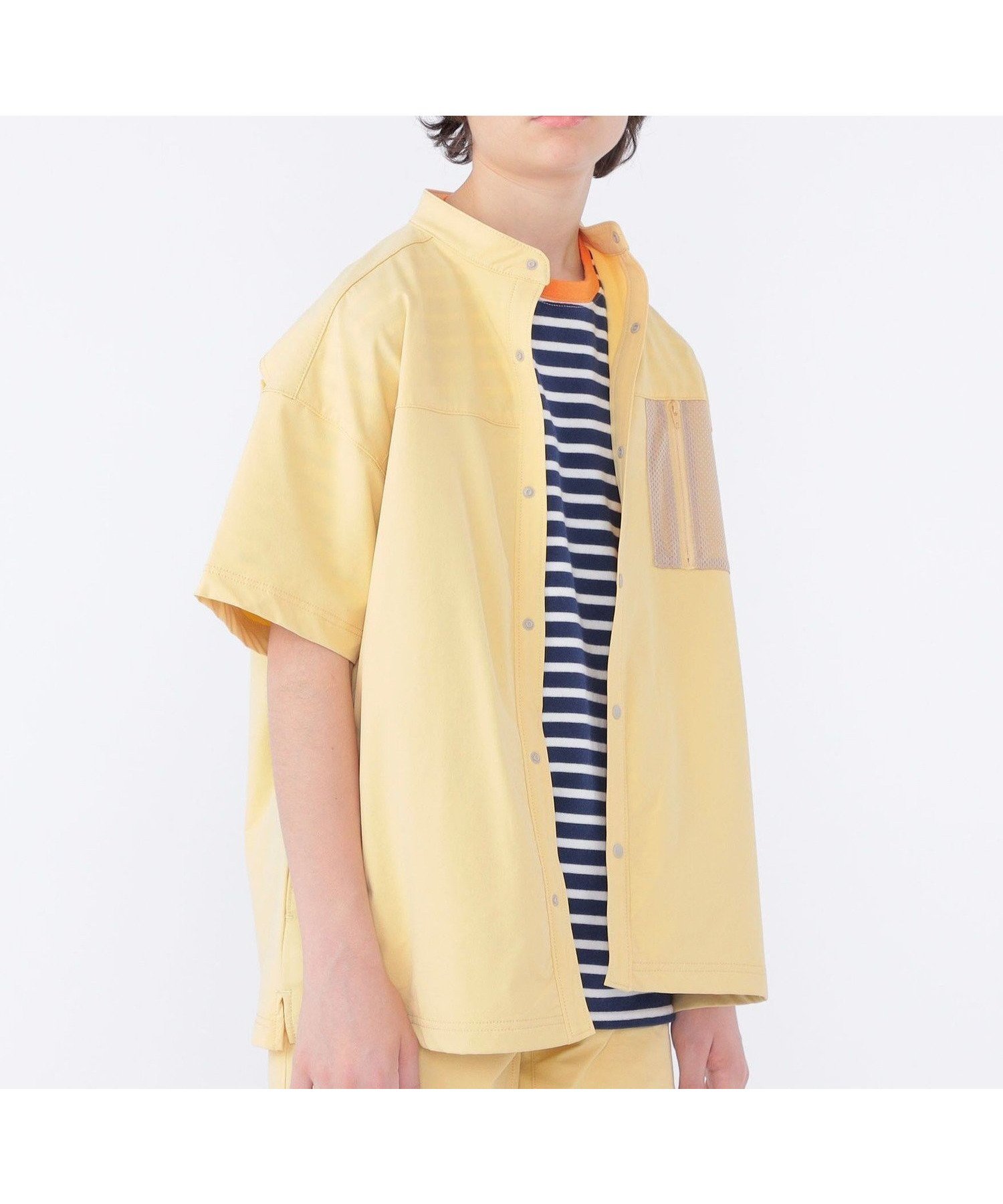 【シップス/SHIPS / KIDS】のSHIPS KIDS 145~160cm / UVカット/吸水速乾 ナイロン ドライ シャツ 人気、トレンドファッション・服の通販 founy(ファニー) 　ファッション　Fashion　キッズファッション　KIDS　アウトドア　Outdoor　イエロー　Yellow　春　Spring　吸水　Water Absorption　ショート　Short　ストレッチ　Stretch　セットアップ　Set Up　フロント　Front　羽織　Haori　メッシュ　Mesh　ヨーク　Yoke　ロング　Long　おすすめ　Recommend　夏　Summer　 other-1|ID: prp329100004471184 ipo3291000000031440894