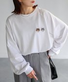 【リベリー/Riberry】のネコ刺繍ラグランロンT オフホワイト|ID: prp329100004471245 ipo3291000000033455819