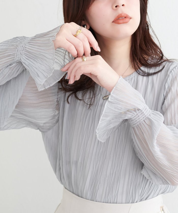 【ナチュラルクチュール/natural couture】のキャンディスリーブプリーツブラウス インテリア・キッズ・メンズ・レディースファッション・服の通販 founy(ファニー) https://founy.com/ ファッション Fashion レディースファッション WOMEN トップス・カットソー Tops/Tshirt シャツ/ブラウス Shirts/Blouses 2025年 2025 2025春夏・S/S Ss,Spring/Summer,2025 インナー Inner キャミソール Camisole キャミワンピース Cami Dress シアー Sheer シンプル Simple タンク Tank プリーツ Pleats ベスト Vest |ID: prp329100004471358 ipo3291000000031970344
