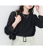 【ナチュラルクチュール/natural couture】のキャンディスリーブプリーツブラウス ブラック|ID: prp329100004471358 ipo3291000000031970347