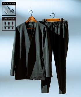 【アダムエロペ /ADAM ET ROPE' / MEN】 【RIRANCHA】セットアップ / ノーカラージャケット スラックス / 接触冷感 / 速乾人気、トレンドファッション・服の通販 founy(ファニー) ファッション Fashion メンズファッション MEN セットアップ Setup/Men アンクル Uncle 洗える Washable くるぶし Ankle 軽量 Lightweight ジャケット Jacket スタイリッシュ Stylish スマート Smart スラックス Slacks セットアップ Set Up 定番 Standard リラックス Relax ワーク Work お家時間・ステイホーム Home Time/Stay Home 夏 Summer 旅行 Travel ビジネス 仕事 通勤 Business |ID:prp329100004471386