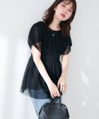 【ナチュラルクチュール/natural couture】のosonoチュールレースチュニック ブラック|ID: prp329100004471427 ipo3291000000031984112