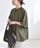 【シップス フォー ウィメン/SHIPS】のquaranciel 洗濯機可能 ライト ポンチ ハーフスリーブ ドロスト ルーズ TEE カーキ|ID: prp329100004471649 ipo3291000000031903721