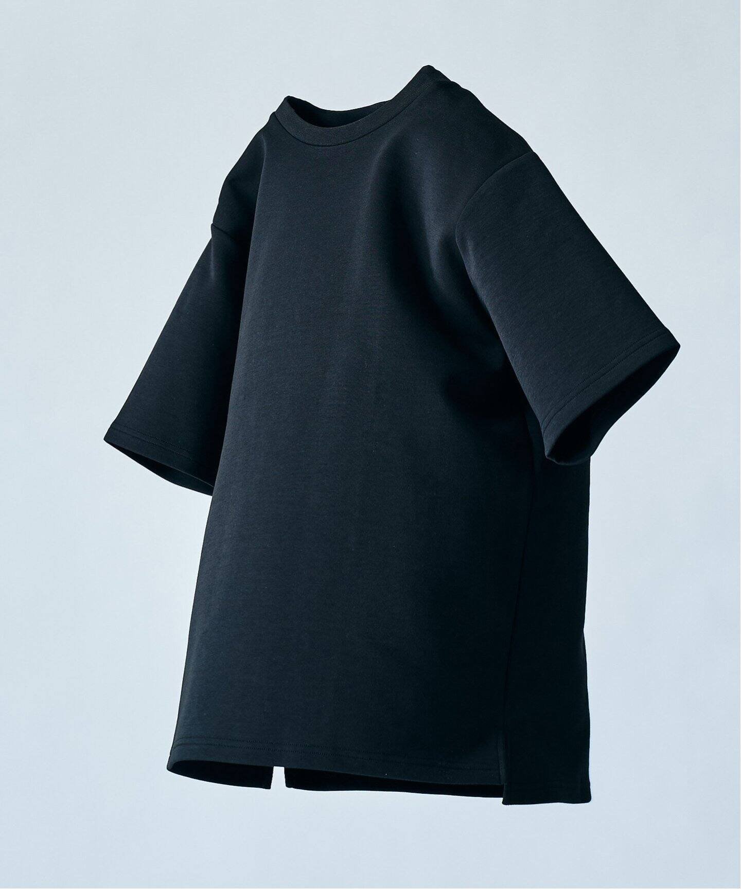 【フォーワンセブン エディフィス/417 EDIFICE】のWEB限定 接触冷感 速乾 アンチピリング utility EVERYDAY Tシャツ インテリア・キッズ・メンズ・レディースファッション・服の通販 founy(ファニー) 　ファッション　Fashion　レディースファッション　WOMEN　トップス・カットソー　Tops/Tshirt　シャツ/ブラウス　Shirts/Blouses　ロング / Tシャツ　T-Shirts　ブラック|ID: prp329100004471803 ipo3291000000032319830