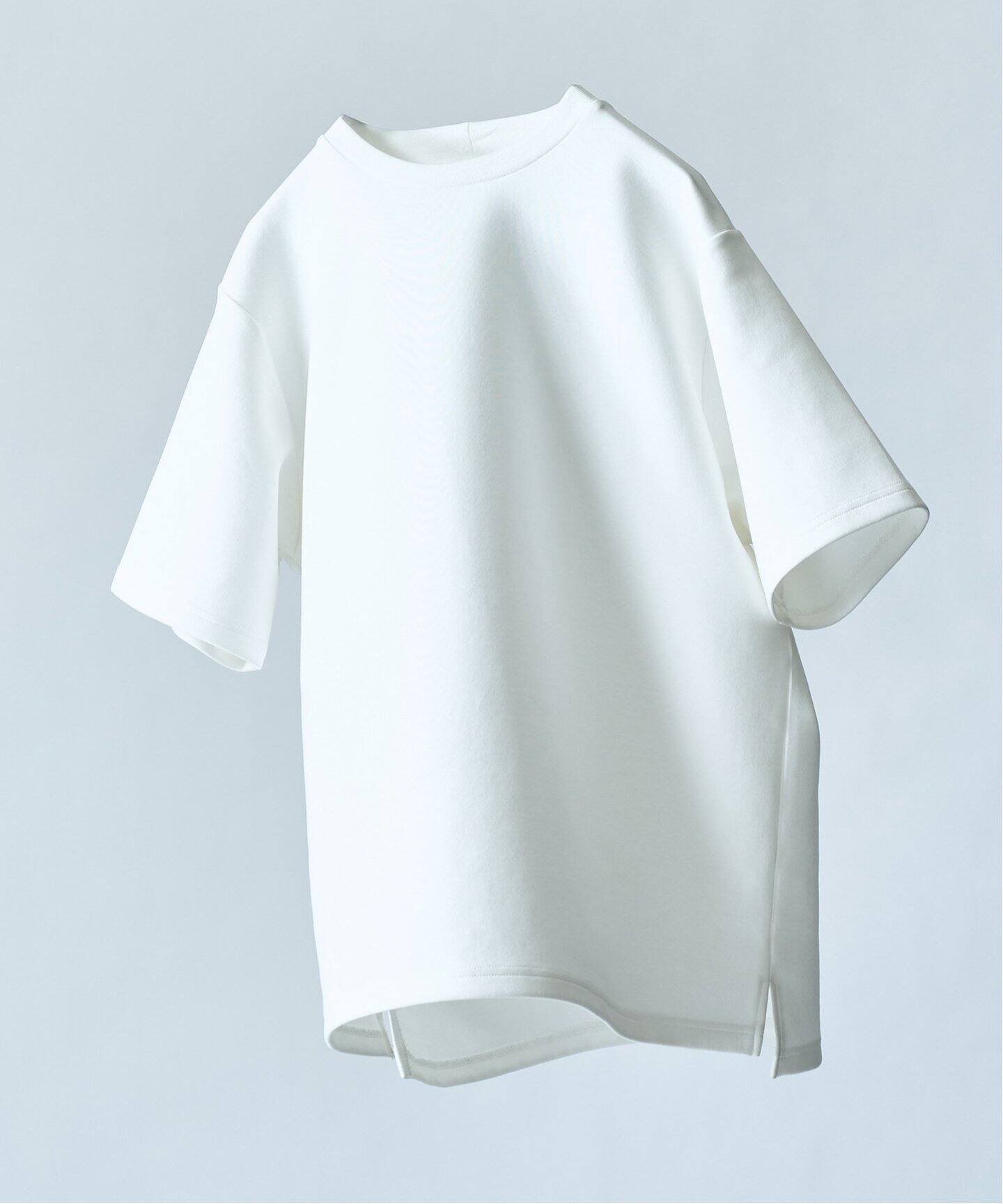 【フォーワンセブン エディフィス/417 EDIFICE】のWEB限定 接触冷感 速乾 アンチピリング utility EVERYDAY Tシャツ インテリア・キッズ・メンズ・レディースファッション・服の通販 founy(ファニー) 　ファッション　Fashion　レディースファッション　WOMEN　トップス・カットソー　Tops/Tshirt　シャツ/ブラウス　Shirts/Blouses　ロング / Tシャツ　T-Shirts　ホワイト|ID: prp329100004471803 ipo3291000000032319835