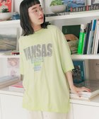 【ニコアンド/niko and】のフェードロゴチュニックTシャツ ミント72|ID: prp329100004472037 ipo3291000000031957058