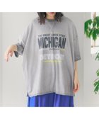 【ニコアンド/niko and】のフェードロゴチュニックTシャツ チャコール18|ID: prp329100004472037 ipo3291000000031957063