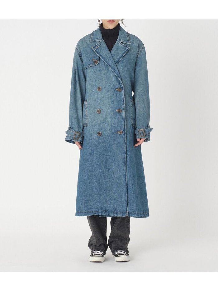 【リーバイス/Levis】のロングトレンチコート インテリア・キッズ・メンズ・レディースファッション・服の通販 founy(ファニー) https://founy.com/ ファッション Fashion レディースファッション WOMEN アウター Coat Outerwear コート Coats トレンチコート Trench Coats クラシカル Classical デニム Denim ポケット Pocket ロング Long |ID: prp329100004472067 ipo3291000000031817858