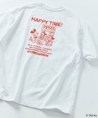 【フリークスストア/FREAK'S STORE】のDISNEY ディズニー/ミッキーマウス/ 別注 ビッグシルエット バックプリントTシャツ/HAPPY TIME 【限定展開】 25SS ホワイト|ID: prp329100004472113 ipo3291000000031751743
