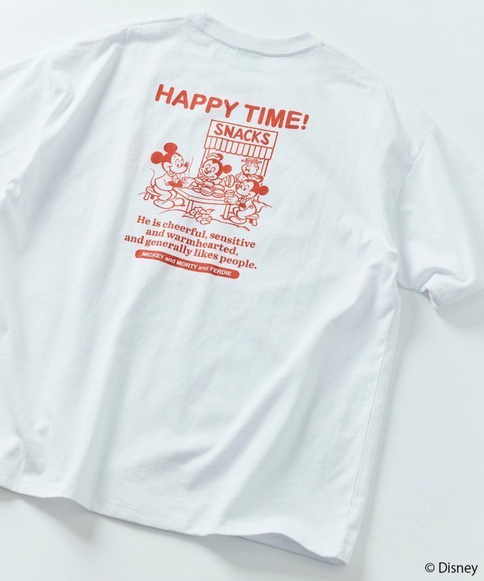 【フリークスストア/FREAK'S STORE】のDISNEY ディズニー/ミッキーマウス/ 別注 ビッグシルエット バックプリントTシャツ/HAPPY TIME 【限定展開】 25SS インテリア・キッズ・メンズ・レディースファッション・服の通販 founy(ファニー) https://founy.com/ ファッション Fashion レディースファッション Fashion for Women トップス・カットソー Cut & Sew Tops シャツ・ブラウス・オフィスカジュアル Elegant Blouses & Button-Ups ロングTシャツ・Tシャツ Longline T-Shirts & Tees バッグ Bags 2025年 2025 2025春夏・S/S Spring/Summer 2025 SS25 おすすめ Recommended / Our Picks カーゴパンツ Cargo Pants, Utility Pants グラフィック Graphic, Graphic Design シンプル Simple, Minimal デニム Denim, Jeans Material ビッグ Big, Oversized フィット Fit, Slim Fit プリント Print, Printed Pattern ボトム Bottoms, Lower Wear リラックス Relax, Relaxed Fit 別注 Limited Edition, Custom Order 夏 Summer 定番 Standard, Basic Item S/S・春夏 SS, Spring/Summer, Warm Season |ID: prp329100004472113 ipo3291000000032625241