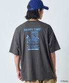 【フリークスストア/FREAK'S STORE】のDISNEY ディズニー/ミッキーマウス/ 別注 ビッグシルエット バックプリントTシャツ/HAPPY TIME 【限定展開】 25SS チャコールグレー|ID: prp329100004472113 ipo3291000000032625244