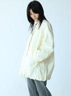 【ラシュッド/LASUD】のリンクルナイロンミドル丈ブルゾン アイボリー|ID: prp329100004472363 ipo3291000000031872997