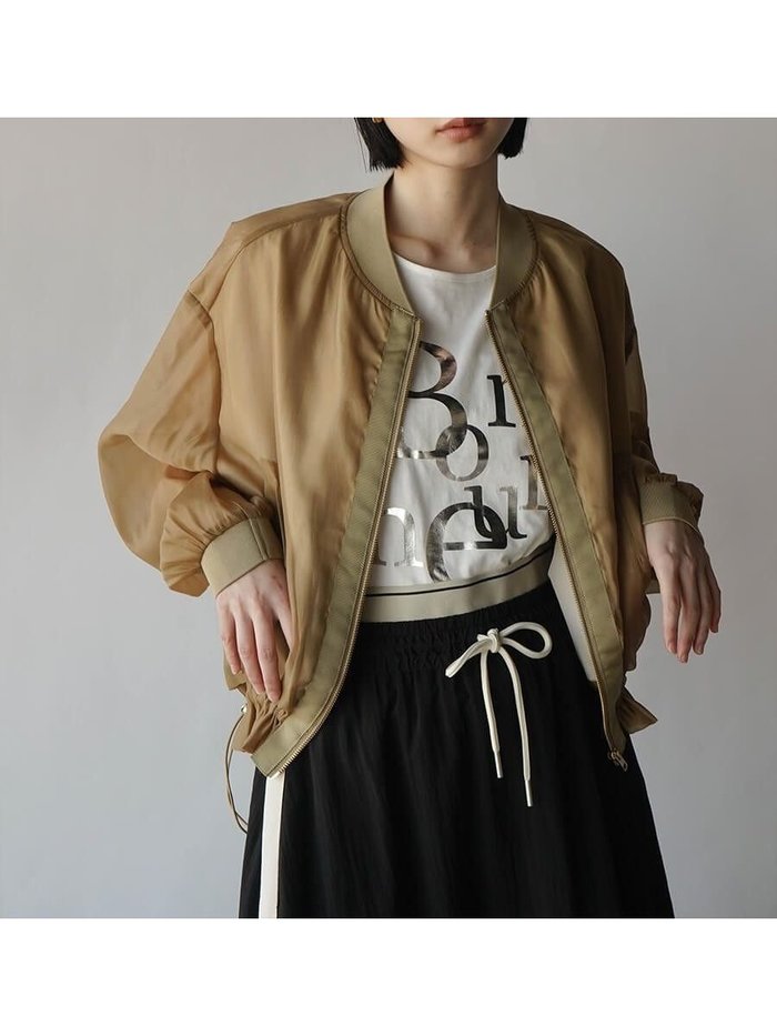 【ラシュッド/LASUD】のシアーMA-1ブルゾン インテリア・キッズ・メンズ・レディースファッション・服の通販 founy(ファニー) https://founy.com/ ファッション Fashion レディースファッション WOMEN アウター Coat Outerwear ブルゾン Blouson/Jackets MA-1 MA-1 シアー Sheer ブルゾン Blouson エレガント 上品 Elegant 夏 Summer |ID: prp329100004472378 ipo3291000000031838744