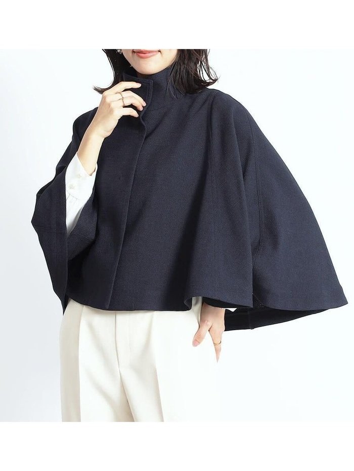 【ヴァン/Vin】のスタンドカラーケープコート インテリア・キッズ・メンズ・レディースファッション・服の通販 founy(ファニー) https://founy.com/ ファッション Fashion レディースファッション Fashion for Women アウター Coat / Outerwear Collection コート・ロングコート・ピーコート Long Coats, Peacoats & More インナー Innerwear ショート Short, Short Length スタンド Stand Collar, Upright Stand バランス Balance, Style Balance ボトム Bottoms, Lower Wear エレガント 上品 Elegant |ID: prp329100004472382 ipo3291000000032449477
