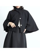 【ヴァン/Vin】のスタンドカラーケープコート 人気、トレンドファッション・服の通販 founy(ファニー) ファッション Fashion レディースファッション Fashion for Women アウター Coat / Outerwear Collection コート・ロングコート・ピーコート Long Coats, Peacoats & More インナー Innerwear ショート Short, Short Length スタンド Stand Collar, Upright Stand バランス Balance, Style Balance ボトム Bottoms, Lower Wear エレガント 上品 Elegant thumbnail ブラック|ID: prp329100004472382 ipo3291000000033815593