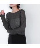 【ナチュラル ビューティー ベーシック/NATURAL BEAUTY BASIC】のシアークロップドリブニット チャコール1|ID: prp329100004472434 ipo3291000000031986421