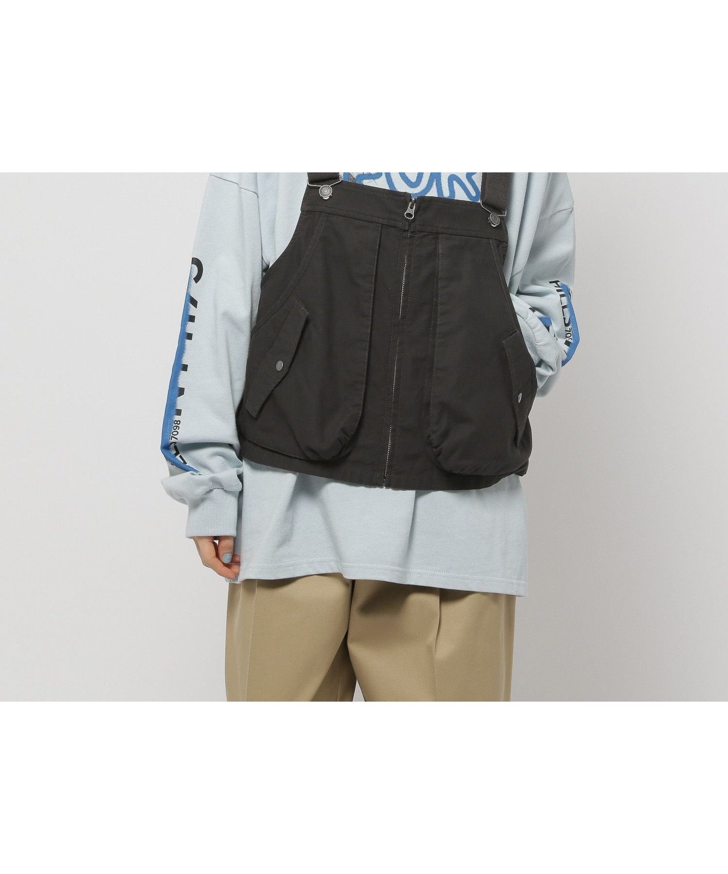 【ニコアンド/niko and】のポケットワークベスト インテリア・キッズ・メンズ・レディースファッション・服の通販 founy(ファニー) 　ファッション　Fashion　レディースファッション　WOMEN　アウター　Coat Outerwear　トップス・カットソー　Tops/Tshirt　ベスト/ジレ　Gilets/Vests　おすすめ　Recommend　シンプル　Simple　フロント　Front　プリント　Print　ベスト　Vest　ポケット　Pocket　レース　Race　ワーク　Work　チャコール18|ID: prp329100004472463 ipo3291000000031913351