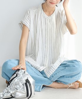 【コーエン/COEN】のリネンレーヨンタックブラウス 人気、トレンドファッション・服の通販 founy(ファニー) ファッション Fashion レディースファッション WOMEN トップス・カットソー Tops/Tshirt シャツ/ブラウス Shirts/Blouses おすすめ Recommend シンプル Simple ストレート Straight スラックス Slacks スリーブ Sleeve デニム Denim フレンチ French ルーズ Loose |ID:prp329100004472489