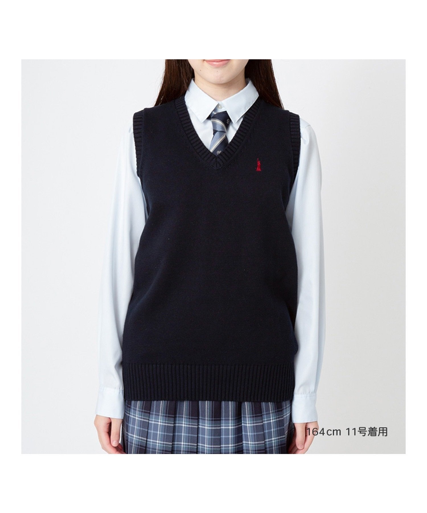 【イーストボーイ/EASTBOY】のベスト 綿 7G ニット 女子 高校生 スクール 人気、トレンドファッション・服の通販 founy(ファニー) 　ファッション　Fashion　レディースファッション　WOMEN　アウター　Coat Outerwear　トップス・カットソー　Tops/Tshirt　ニット　Knit Tops　ベスト/ジレ　Gilets/Vests　インナー　Inner　タンブラー　Tumbler　バランス　Balance　ベスト　Vest　ポケット　Pocket　リボン　Ribbon　おすすめ　Recommend　 other-1|ID: prp329100004472510 ipo3291000000031904675