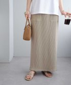 【ディスコート/Discoat】の【4サイズ展開】ワッフルナロースカート《WEB限定》 グレージュ|ID: prp329100004473037 ipo3291000000031840179